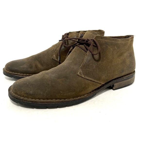 John Varvatos USA Mens Suede Chukka Boots Size 11 Brown main image 8